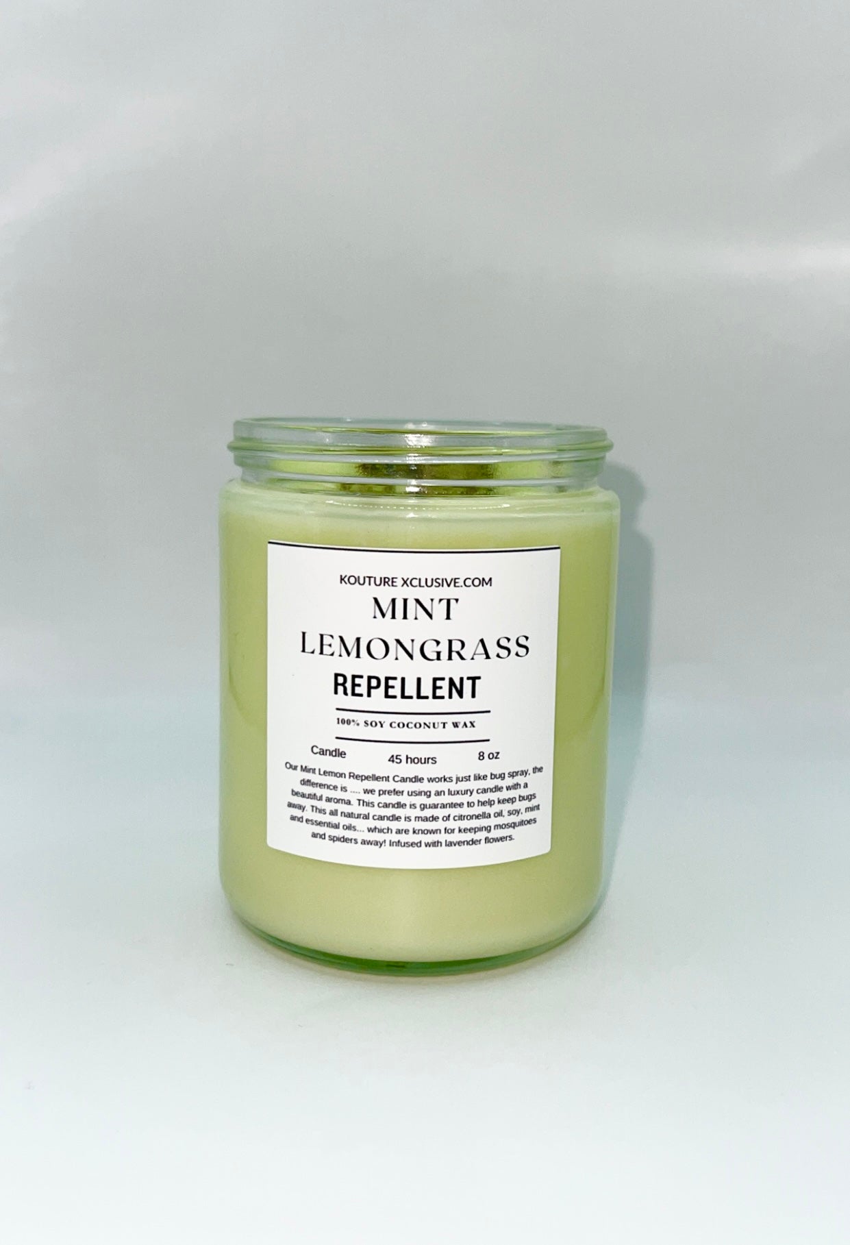 Mint Lemon Repellent Candle ( 8oz )