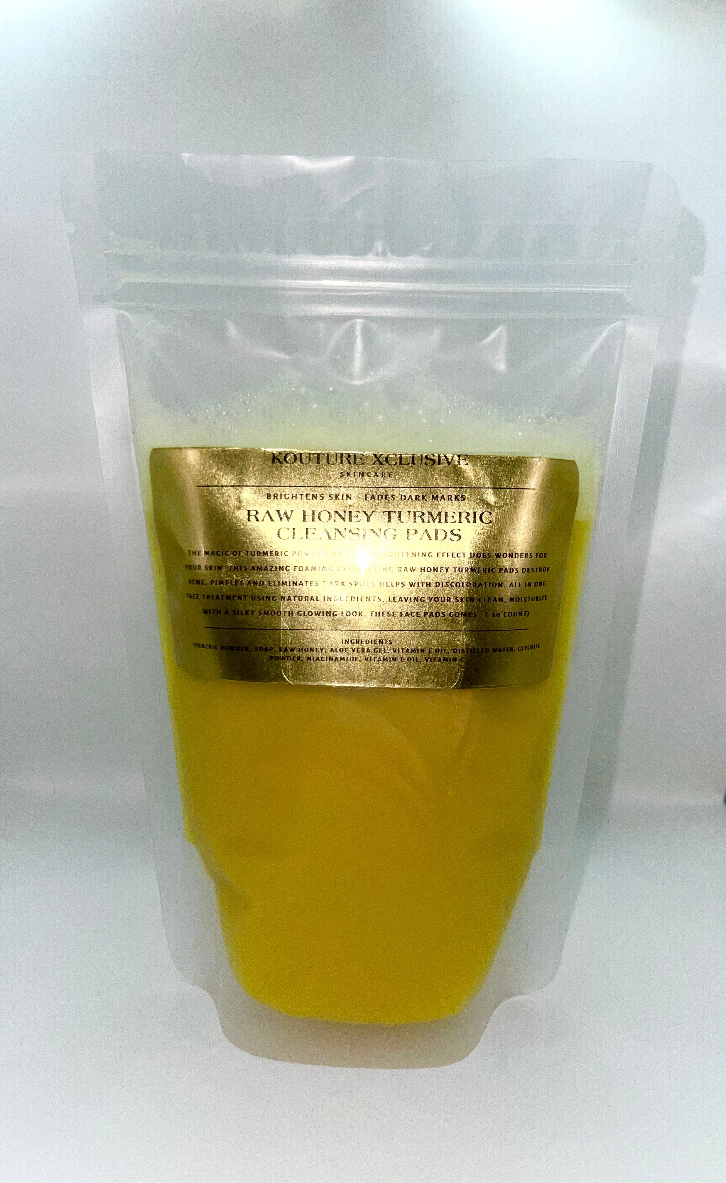 Raw Honey Turmeric Cleansing Pads