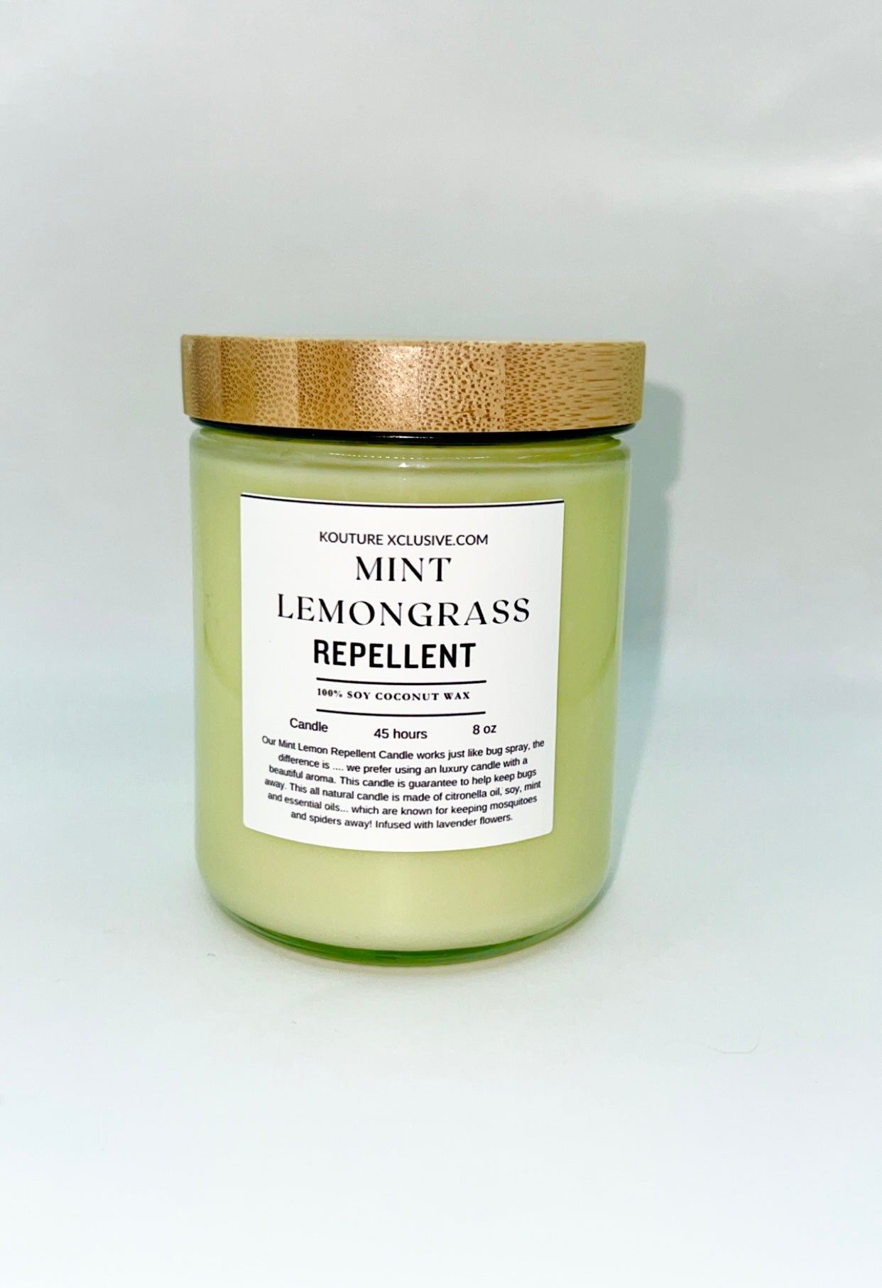 Mint Lemon Repellent Candle ( 8oz )