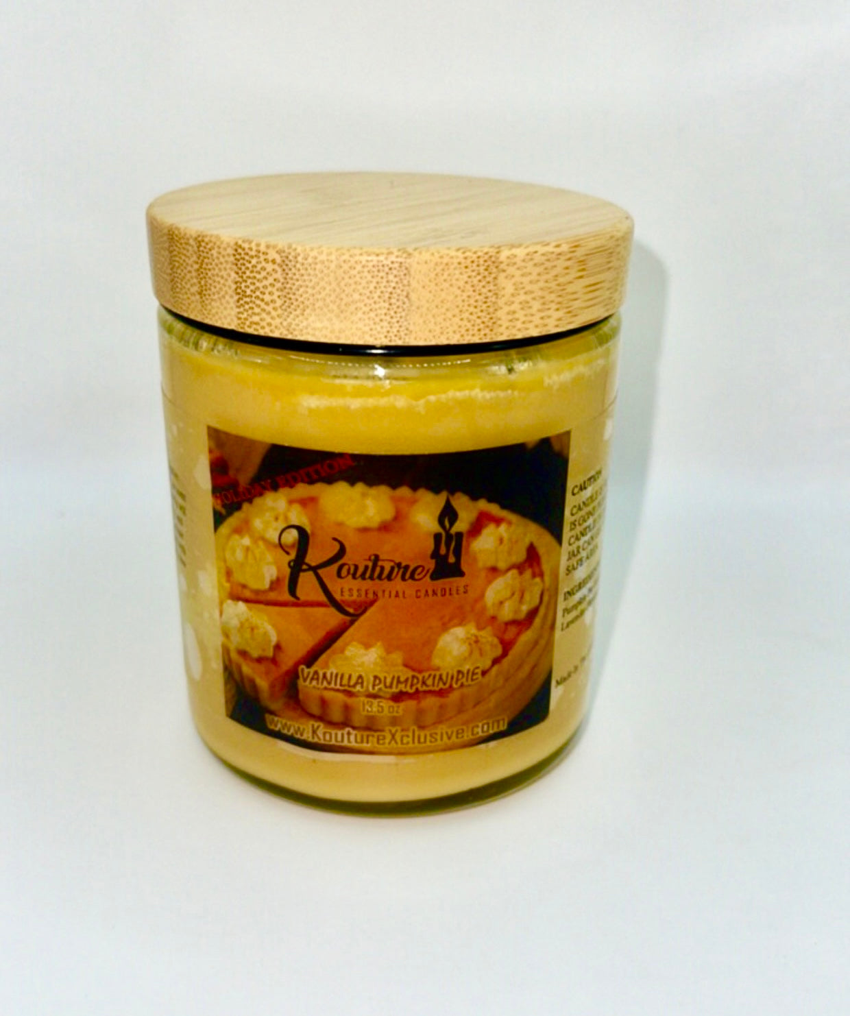 Vanilla Pumpkin Pie ( HOLIDAY EDITION 8oz )