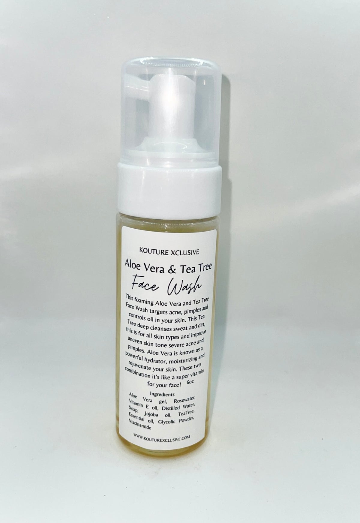 Aloe Vera & Tea Tree Face Wash ( 6oz )